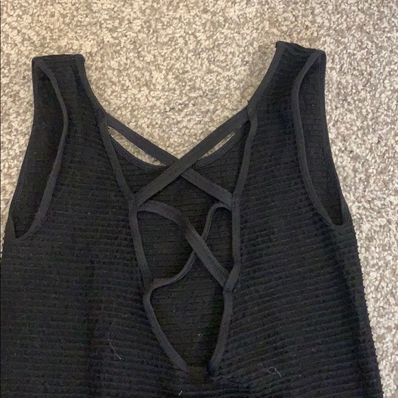 Little Black Stretchy Mini Dress - Picture 4 of 6